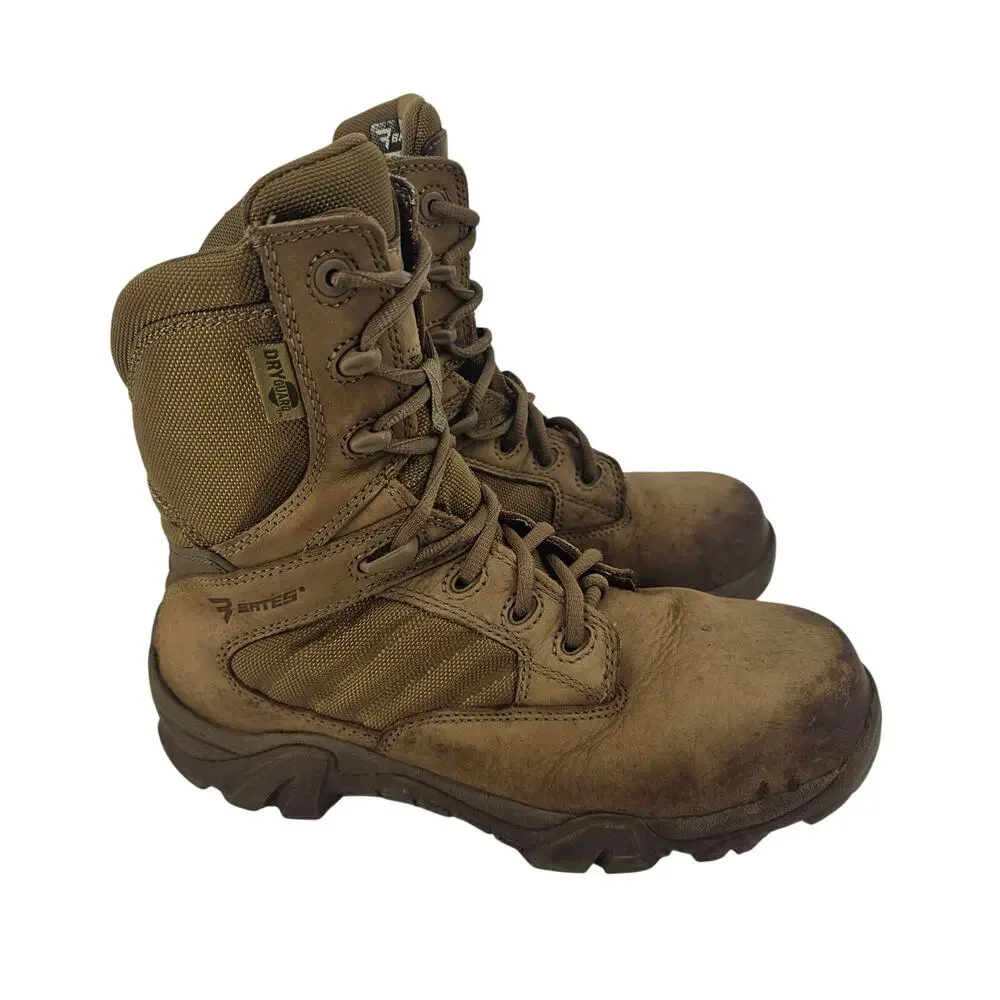 BATES GX-8 Waterproof Composite Toe Coyote Side Zip Boots E04272 Men's 7.5